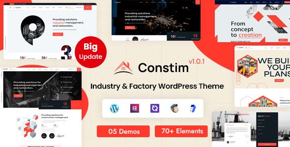Constim - Industrial/ Industry & Factory WordPress Theme 1 Constim Industry & Factory WordPress Theme