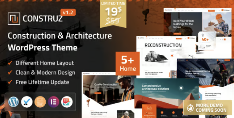 Construz - Construction & Architecture WordPress Theme 1 Construz - Construction & Architecture WordPress Theme