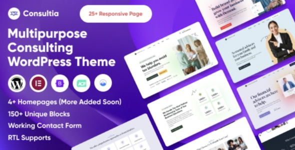 Consultia Multipurpose Consulting WordPress Theme