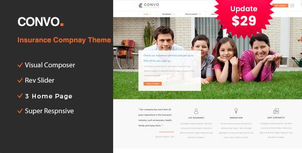 Convo - WP Theme for Business And Insurance 1 Convo WordPress Theme