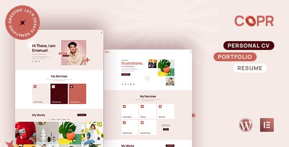Copr – One Page Personal Portfolio, CV and Resume WordPress Theme 1 Copr – One Page Personal Portfolio CV and Resume WordPress Theme