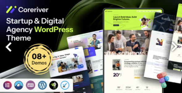 Coreriver Startup & Digital Agency WordPress Theme