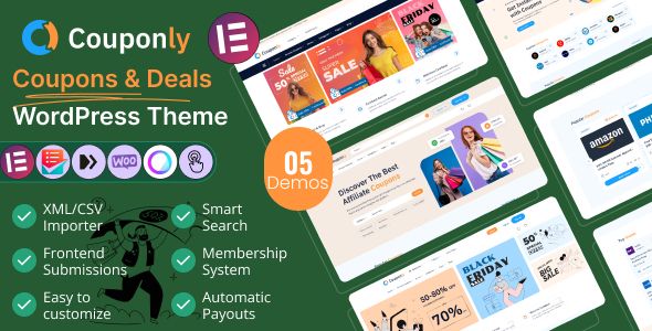 Couponly – Coupons, Deals, Discounts & Affiliate WordPress Theme 1 Couponly – Coupons, Deals, Discounts & Affiliate WordPress Theme