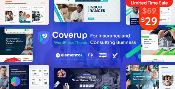 CoverUp - Insurance & Consulting Business WordPress Theme 1 Cover Up for Insurance and Consulting Business WordPress Theme