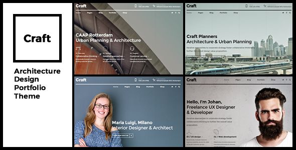 Craft Portfolio – Architecture & Design WordPress Theme 1 Craft Portfolio – Architecture & Design WordPress Theme