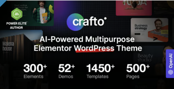 Crafto AI-Powered Multipurpose WordPress Theme