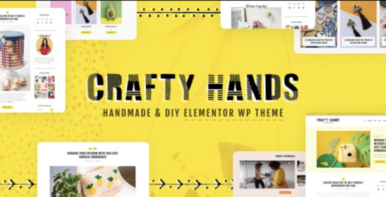 Crafty Hands – Arts Workshop WordPress Theme