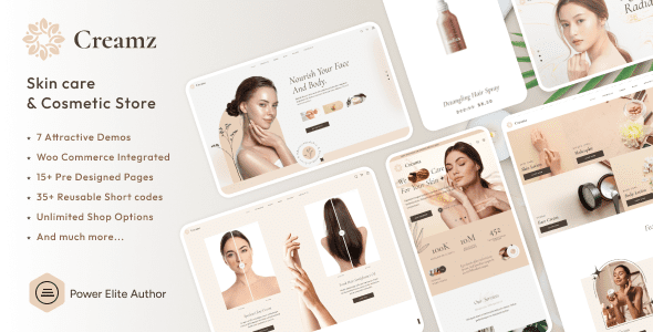 Creamz - Beauty Salon & Spa WooCommerce 1 Creamz - Beauty Salon & Spa Woo Commerce