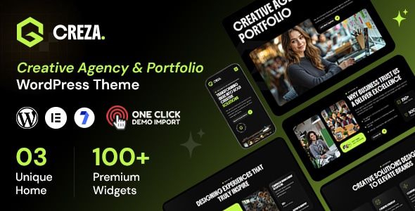 Creza – Creative Agency & Portfolio WordPress Theme 1 Creza – Creative Agency & Portfolio WordPress Theme