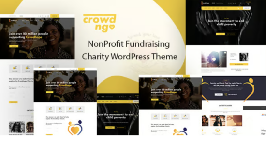 Crowdngo – Fundraising Charity WordPress Theme