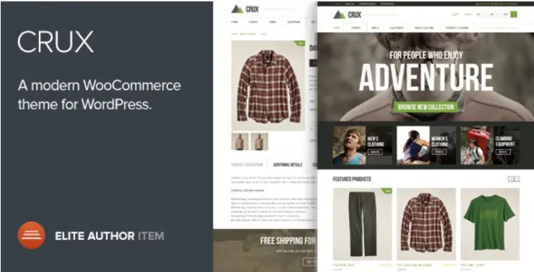 Crux - A modern and lightweight WooCommerce theme 1 Crux WordPress Theme