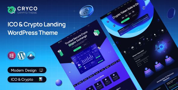 Cryco - ICO & Crypto Landing WordPress Theme 1 Cryco ICO & Crypto Landing WordPress Theme