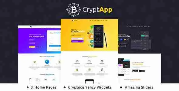 Crypt App - Landing Page WordPress 1 Crypt App WordPress Theme