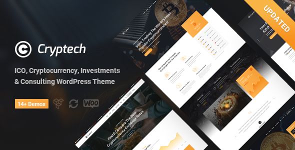 Cryptech – ICO and Cryptocurrency WordPress Theme 1 Cryptech ICO and Cryptocurrency WordPress Theme