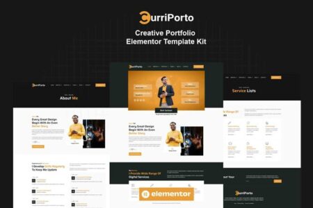 Curriporto Creative Portfolio Elementor Pro Template Kit