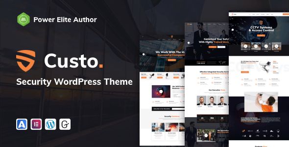 Custo – Security CCTV WordPress Theme