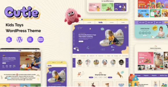 Cutie Kids Toys WordPress Theme