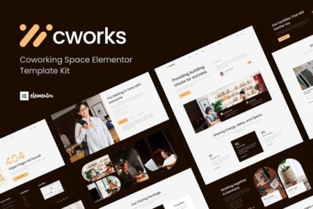 Cworks Coworking Space Elementor Template Kit