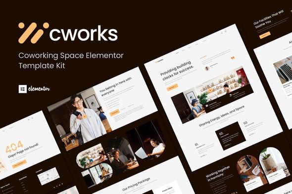 Cworks – Coworking Space Elementor Template Kit 1 Cworks Coworking Space Elementor Template Kit
