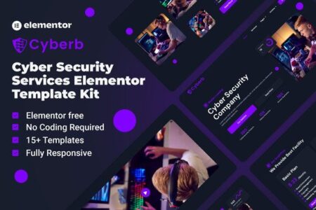 Cyberb Cyber Security Services Elementor Template Kit