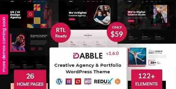 Dabble - Creative Agency & Portfolio WordPress Theme 1 Dabble Creative Agency & Portfolio WordPress Theme