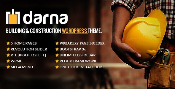 Darna – Building & Construction WordPress Theme 1 Darna – Building & Construction WordPress Theme