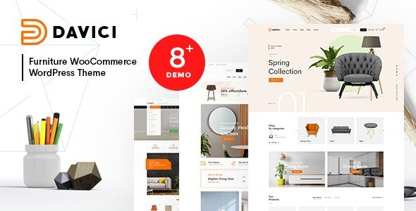 Davici – Furniture WooCommerce WordPress Theme 1 Davici Furniture Woo Commerce WordPress Theme