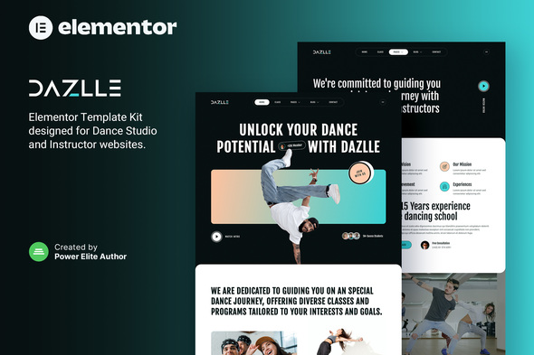 Dazlle Dance Studio & Instructor Elementor Template Kit