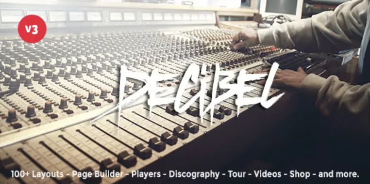 Decibel Pro – Professional Music WordPress Theme 1 Decibel Pro – Professional Music WordPress Theme