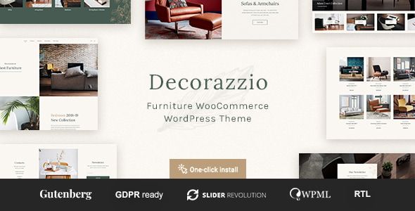 Decorazzio – Interior Design and Furniture Store WordPress Theme 1 Decorazzio Interior Design and Furniture Store WordPress Theme