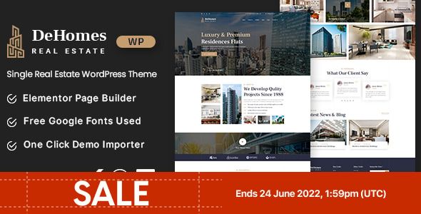 Dehomes - Single Real Estate WordPress Theme 1 Dehomes - Single Real Estate WordPress Theme
