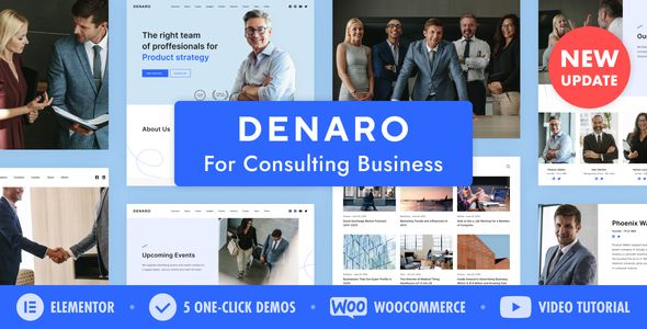 Denaro — Marketing Agency Theme 1 Denaro for Consulting Business WordPress Theme