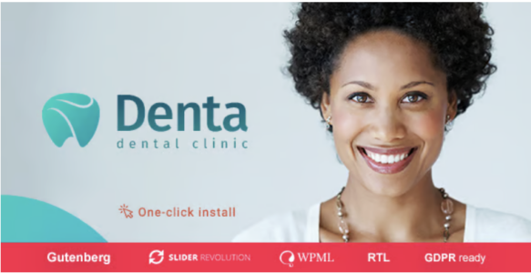 Denta dental clinic WordPress Theme