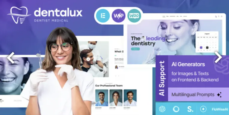 Dentalux pro | Dentist Medical & Healthcare WordPress Theme 1 Dentalux pro WordPress Theme