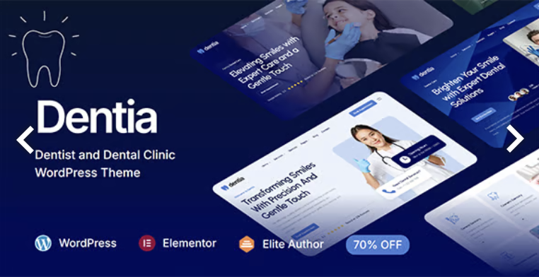 Dentia - Dentist & Dental Clinic WordPress Theme 1 Dentia - Dentist & Dental Clinic WordPress Theme