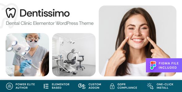 Dentissimo - Medical & Dentist WordPress Theme 1 Dentissimo Dental Clinic Elementor WordPress Theme
