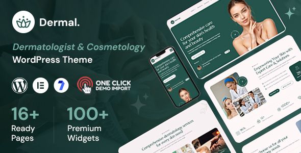 Dermal - Dermatologist & Cosmetology Clinic WordPress Theme 1 Dermal Dermatologist & Cosmetology Clinic WordPress Theme