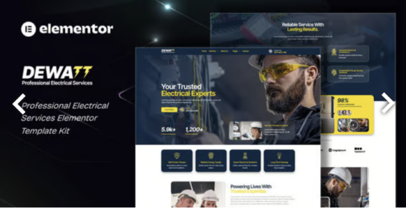 Dewatt Professional Electrical Services Elementor Template Kit