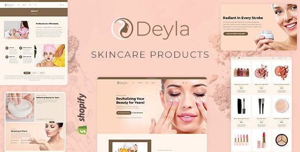 Deyla - Skincare Shopify Store 1 Deyla Skincare Products WordPress Theme