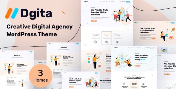 Dgita – Creative Digital Agency WordPress Theme 1 Dgita Creative Digital Agency WordPress Theme