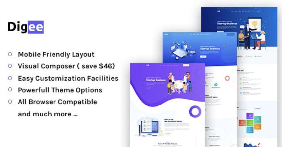 Digee - Digital Marketing Agency WordPress Theme 1 Digee Digital Marketing Agency WordPress Theme
