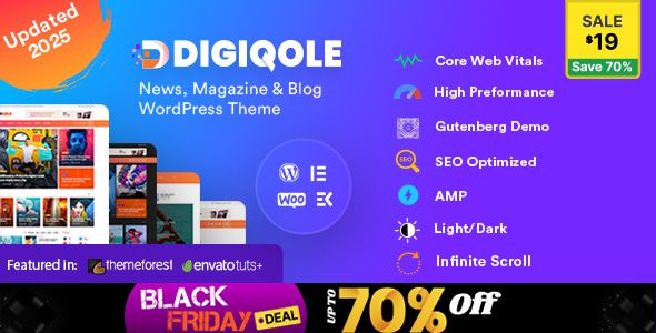 Digiqole – News Magazine WordPress Theme 1 Digiqole News Magazine WordPress Theme