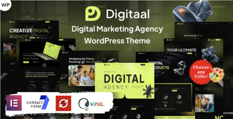 Digitaal - Digital Marketing Agency WordPress 1 Digitaal Digital Marketing Agency WordPress Theme