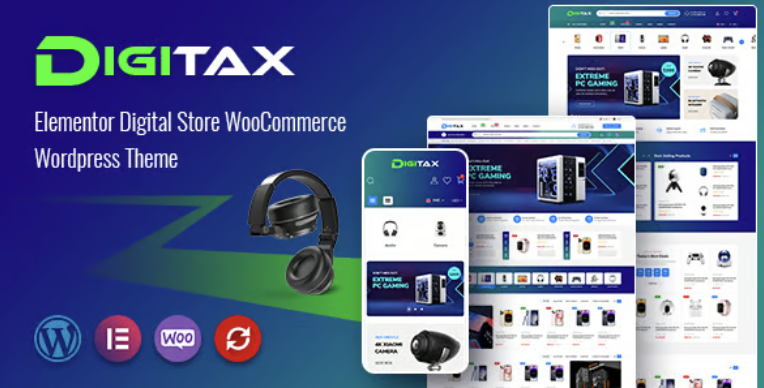 Digitax - Elementor Digital Store WooCommerce WordPress Theme 1 Digitax Elementor Digital Store WooCommerce WordPress Theme