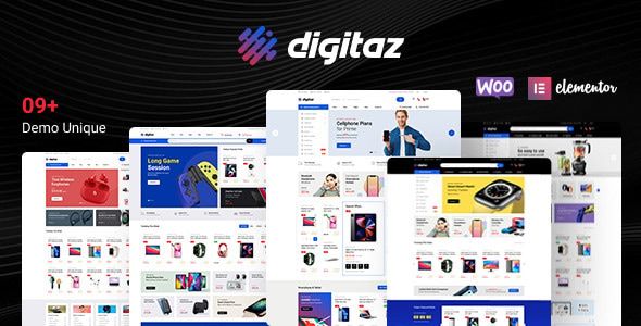 Digitaz – Electronics Elementor WooCommerce Theme 1 Digitaz – Electronics Elementor Woo Commerce Theme