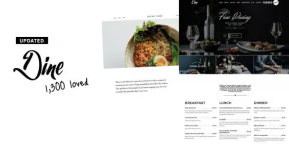 Dine - Restaurant, Cafe, Bakery WordPress Theme