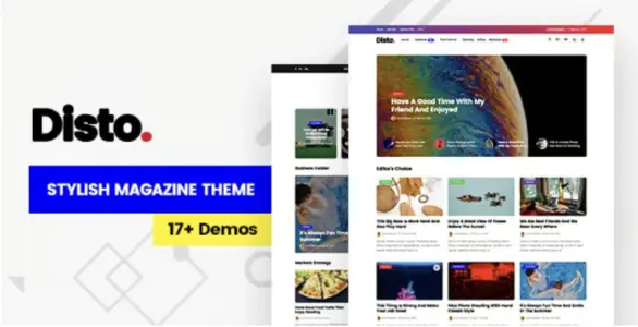 Disto WordPress Blog Magazine Theme
