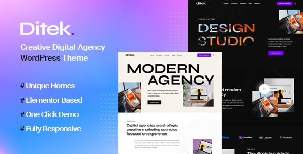 Ditek - Digital Agency Creative Portfolio WordPress Theme 1 Ditek - Digital Agency Creative Portfolio WordPress Theme