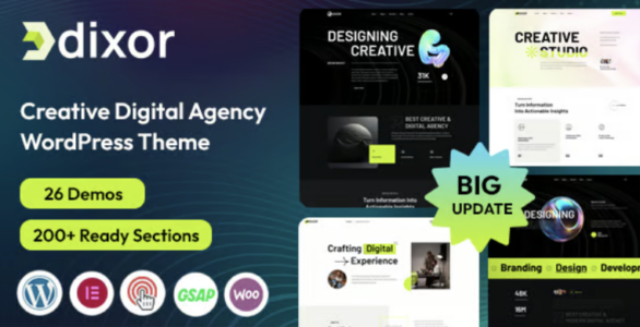 Dixor Creative Digital Agency WordPress Theme