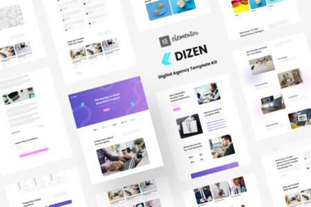 Dizen Digital Agency Elementor Template Kit